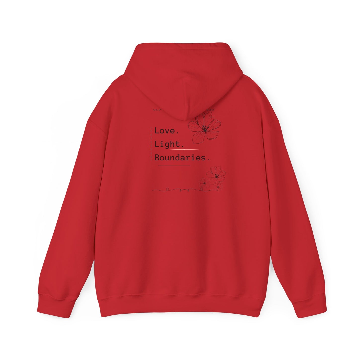 LOVE. LIGHT. BOUNDARIES.-Unisex Heavy Blend™ Hooded Sweatshirt