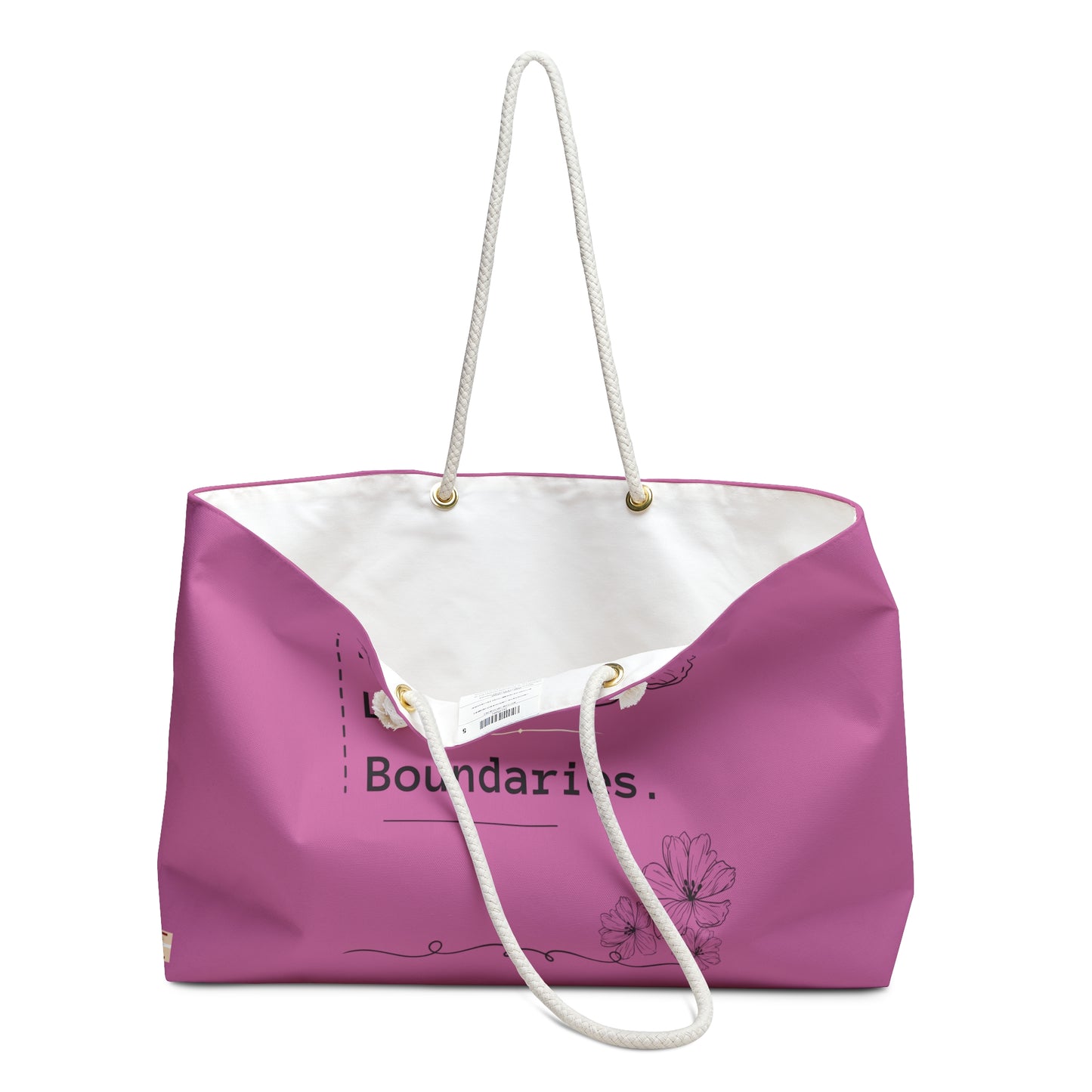 LOVE. LIGHT. BOUNDARIES. - Weekender Bag - Pink