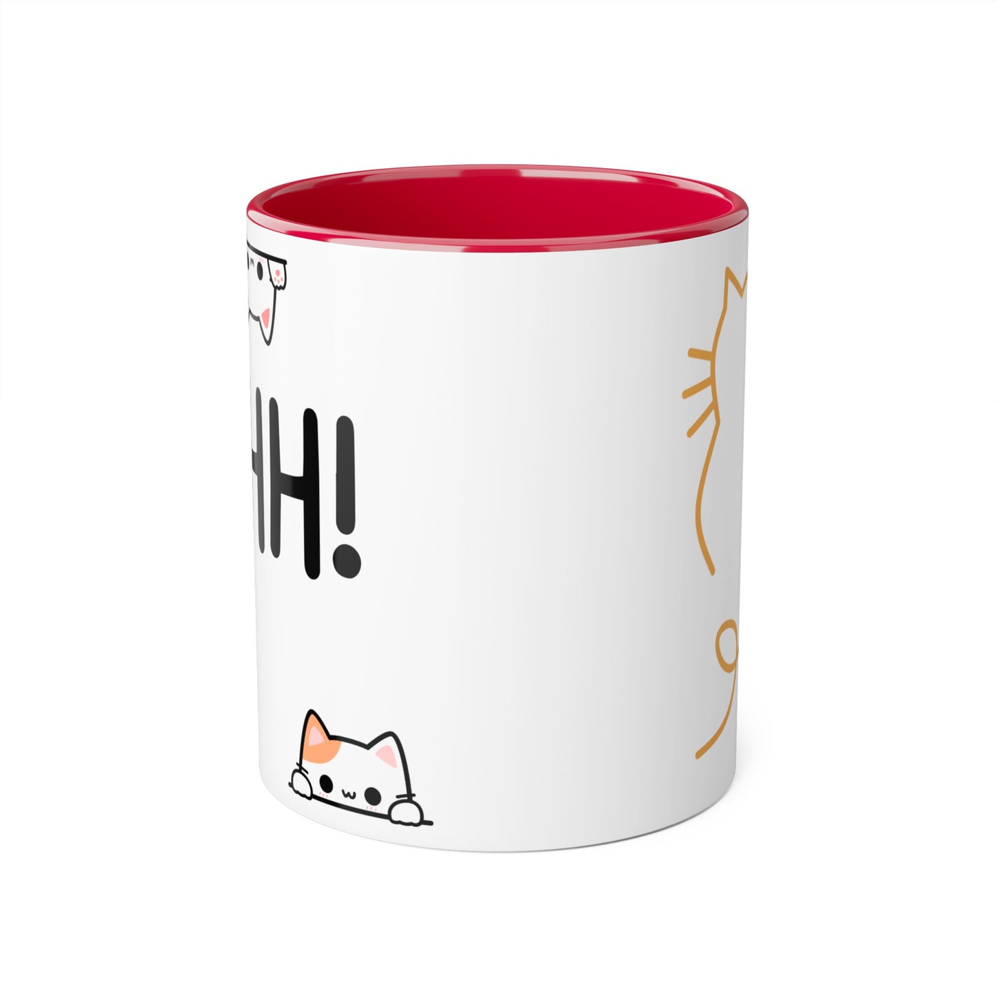 AHH! Kitty Cat Kawaii Accent Mugs, 11oz