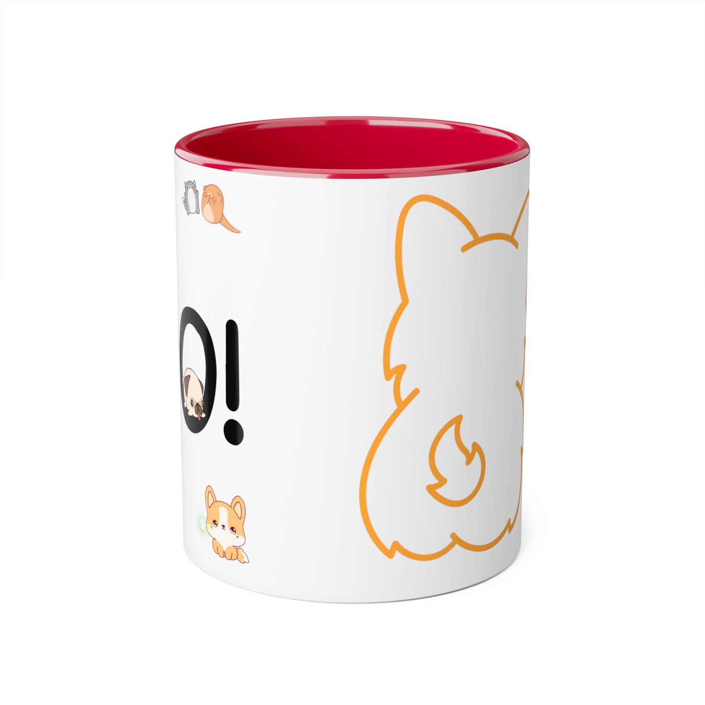 BOO! Cutie Kawaii Doggo Accent Mugs, 11oz