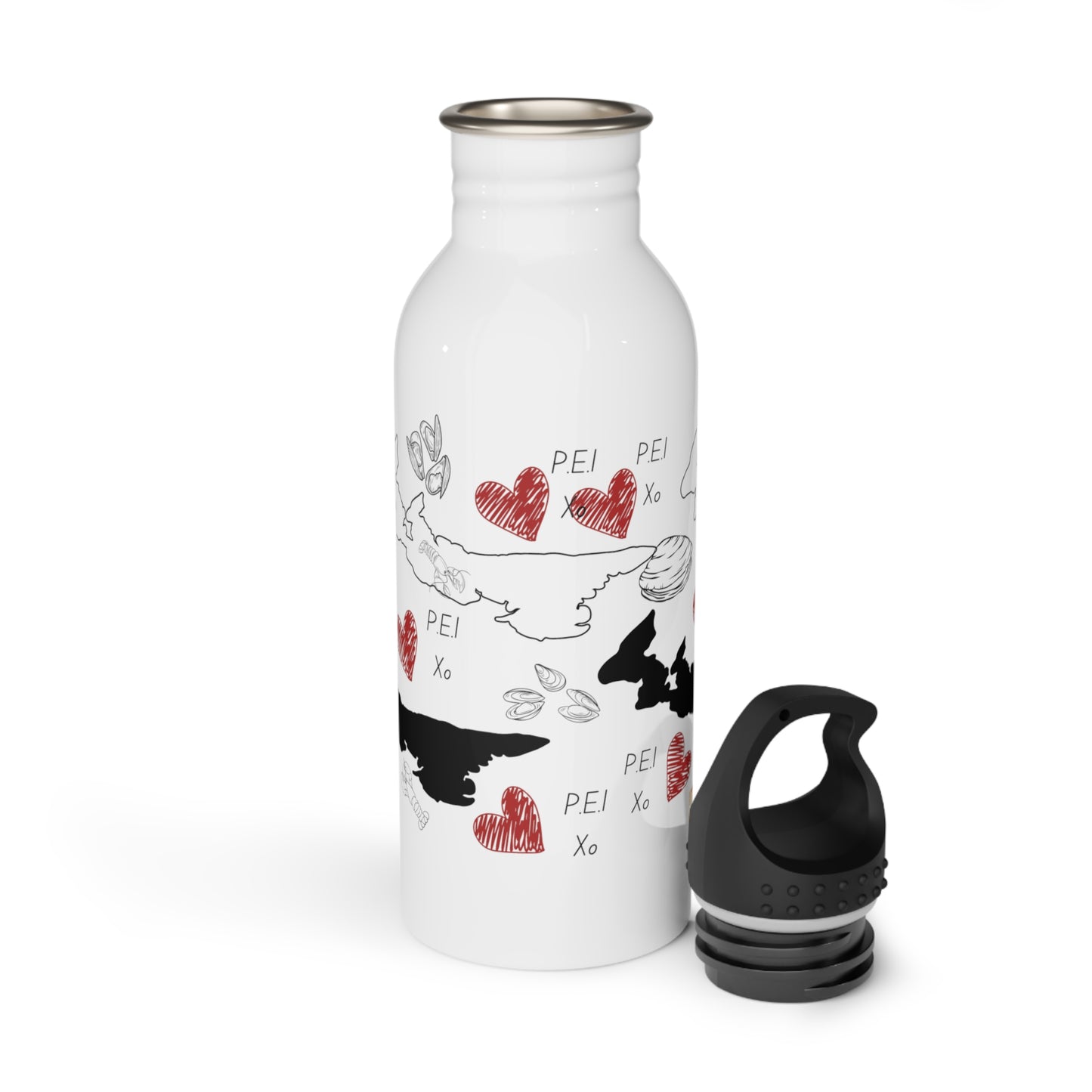 P.E.I Xo <3- Stainless Steel Water Bottle