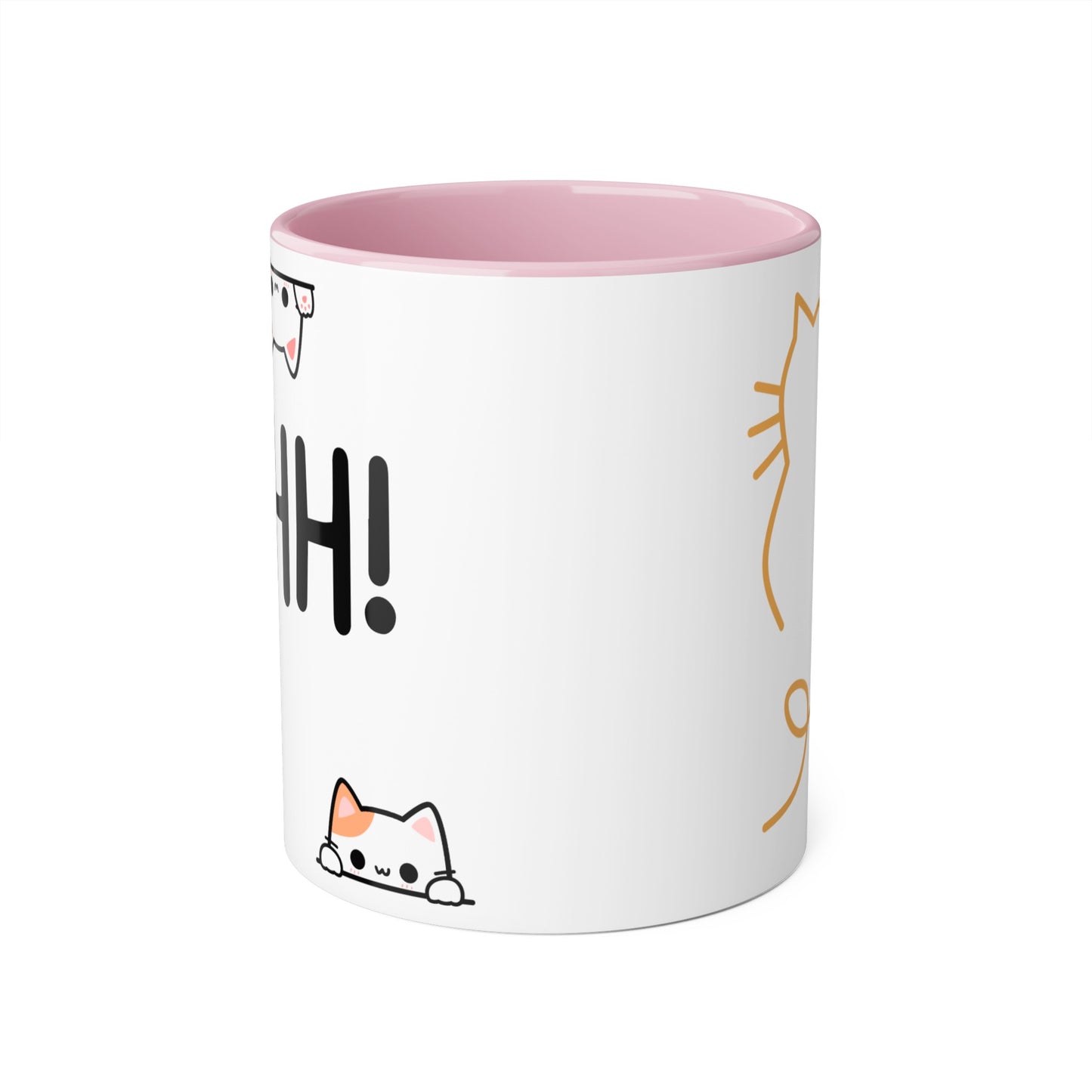 AHH! Kitty Cat Kawaii Accent Mugs, 11oz