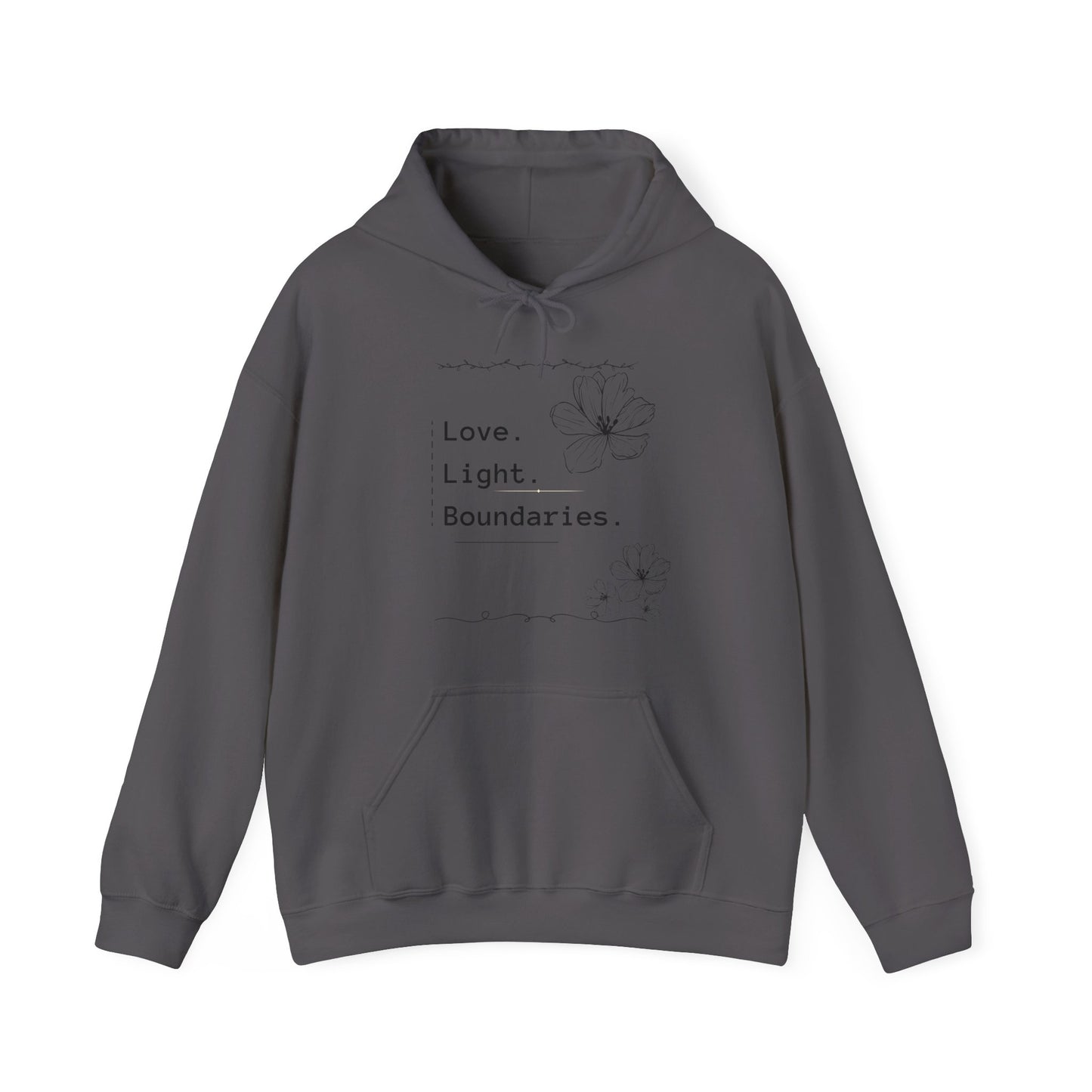 LOVE. LIGHT. BOUNDARIES.-Unisex Heavy Blend™ Hooded Sweatshirt