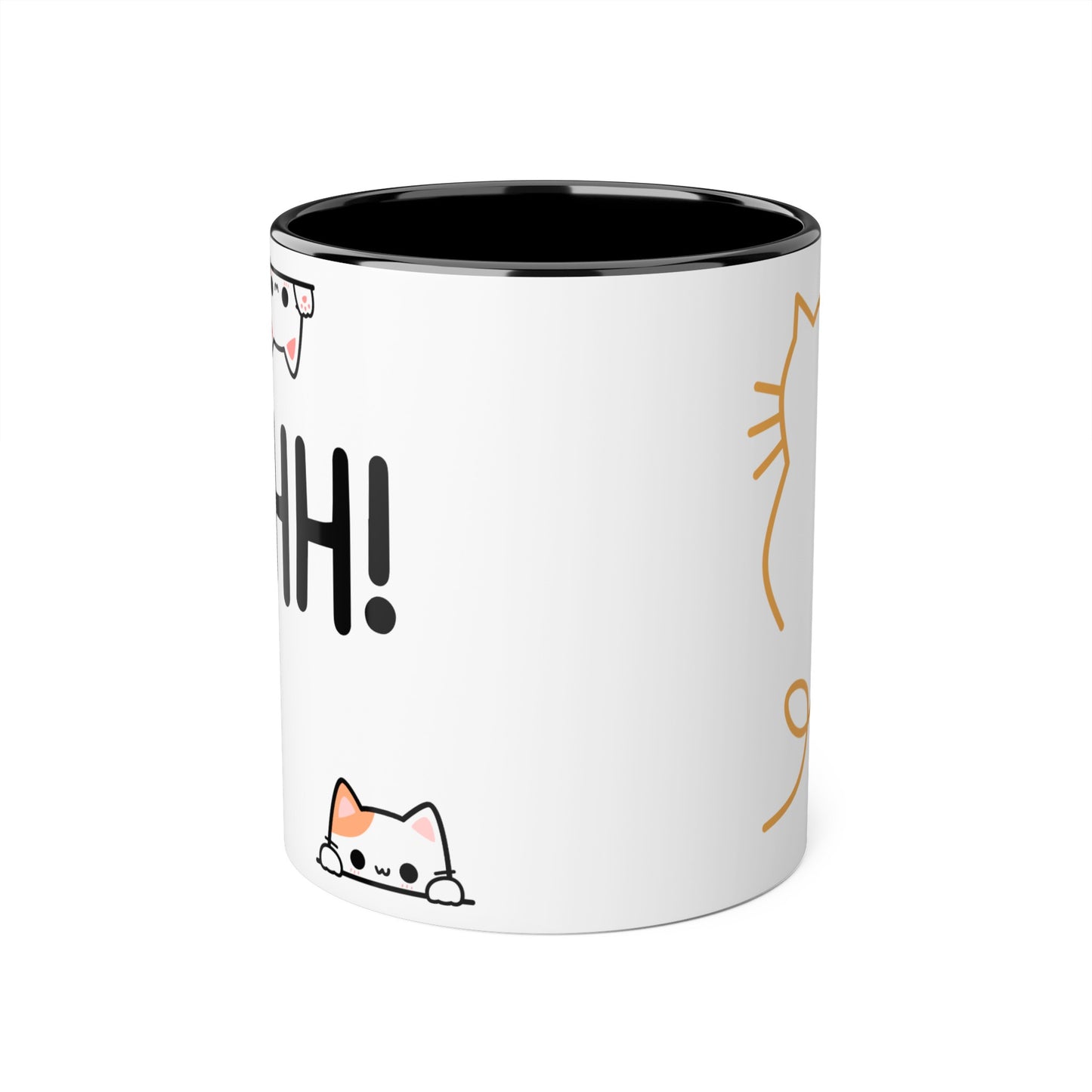 AHH! Kitty Cat Kawaii Accent Mugs, 11oz