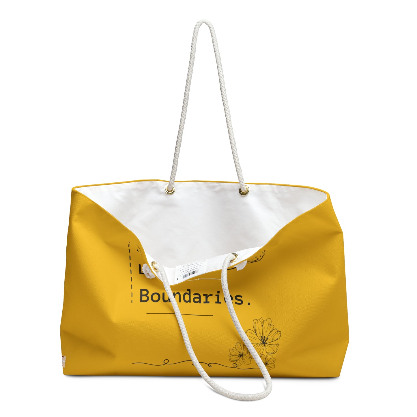 LOVE. LIGHT. BOUNDARIES. - Weekender Bag - Yellow